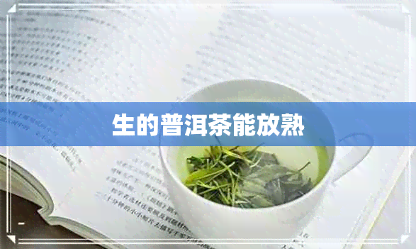 生的普洱茶能放熟