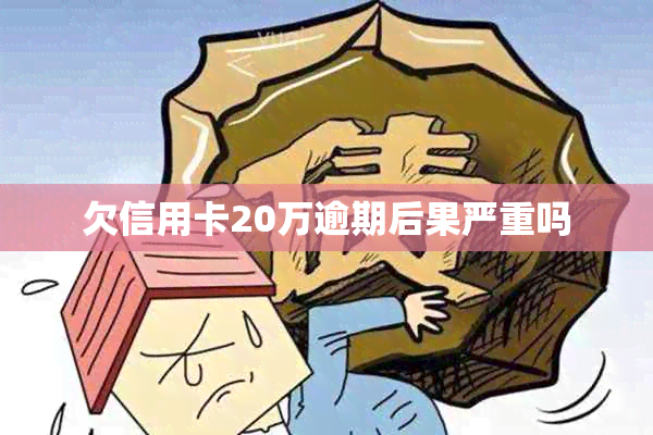 欠信用卡20万逾期后果严重吗