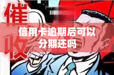 信用卡逾期后可以分期还吗