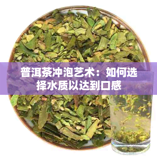 普洱茶冲泡艺术：如何选择水质以达到口感