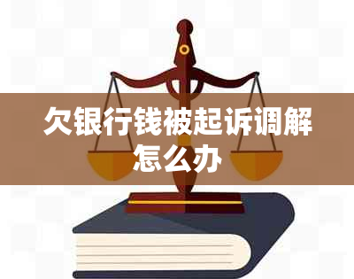 欠银行钱被起诉调解怎么办