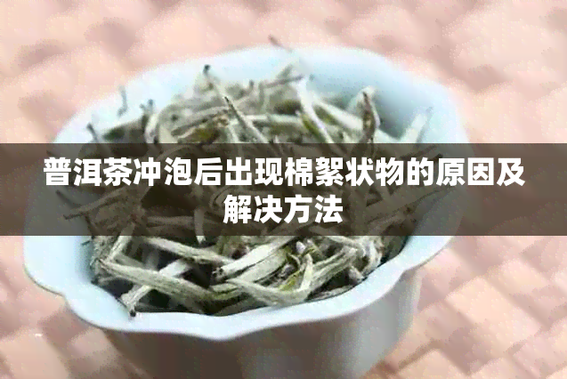 普洱茶冲泡后出现棉絮状物的原因及解决方法