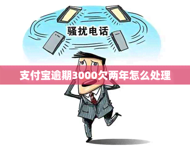 支付宝逾期3000欠两年怎么处理