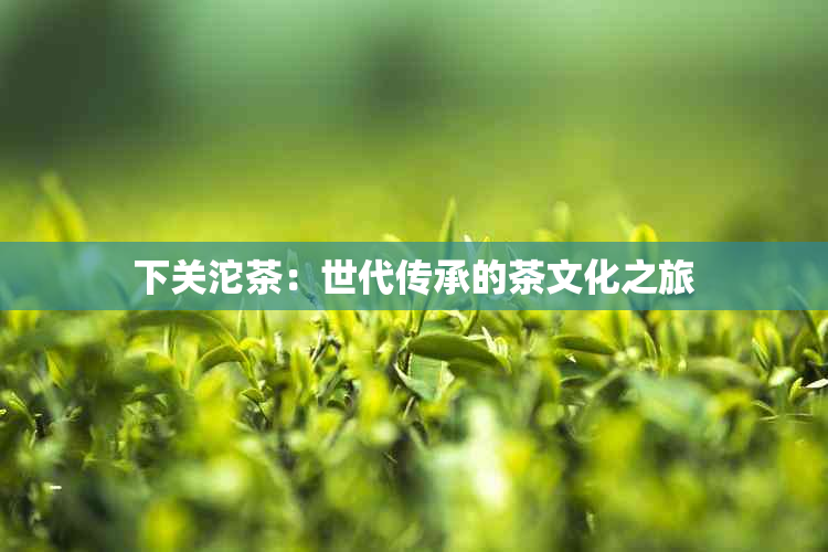 下关沱茶：世代传承的茶文化之旅