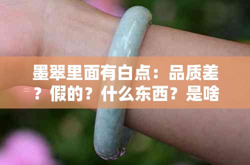 墨翠里面有白点：品质差？假的？什么东西？是啥？