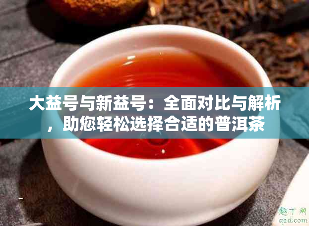 大益号与新益号：全面对比与解析，助您轻松选择合适的普洱茶