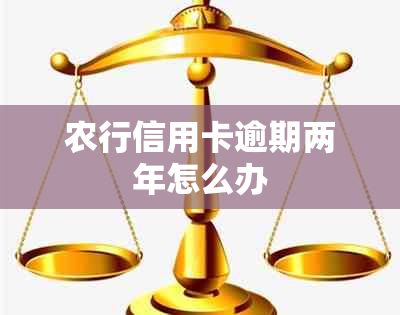 农行信用卡逾期两年怎么办