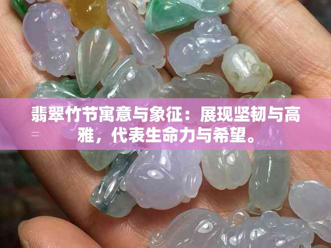 翡翠竹节寓意与象征：展现坚韧与高雅，代表生命力与希望。