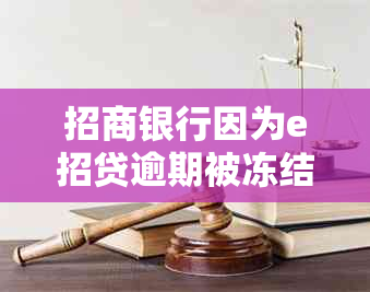 招商银行因为e招贷逾期被冻结该怎么办