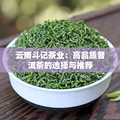 云南斗记茶业：高品质普洱茶的选择与推荐