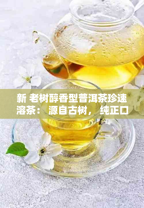 新 老树醇香型普洱茶珍速溶茶： 源自古树， 纯正口感， 便捷享受