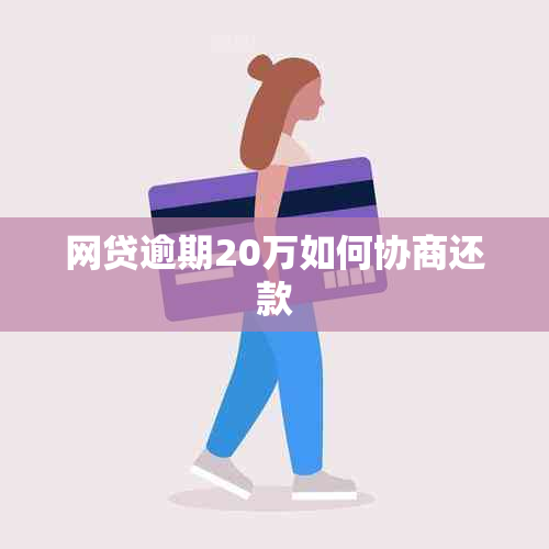 网贷逾期20万如何协商还款