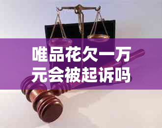 唯品花欠一万元会被起诉吗怎么处理