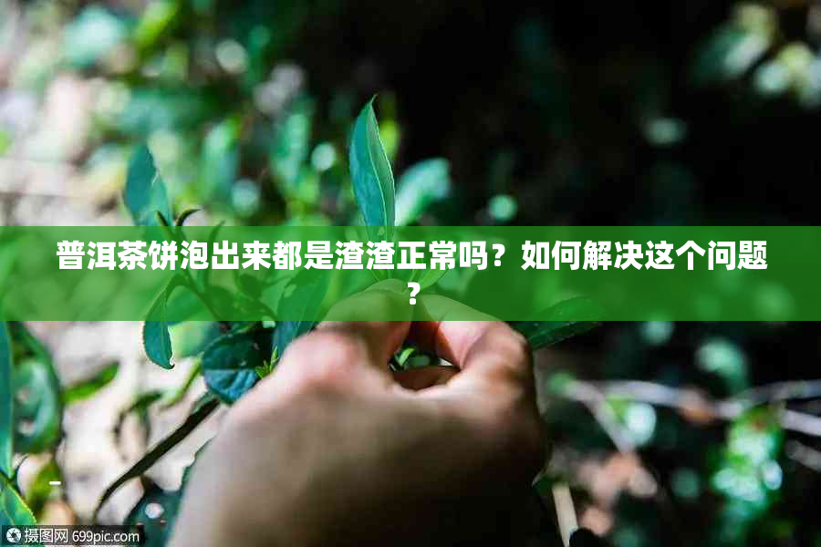 普洱茶饼泡出来都是渣渣正常吗？如何解决这个问题？