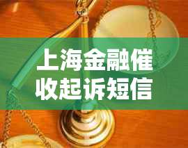 上海金融起诉短信如何处理