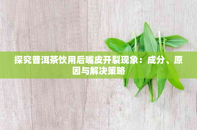 探究普洱茶饮用后嘴皮开裂现象：成分、原因与解决策略