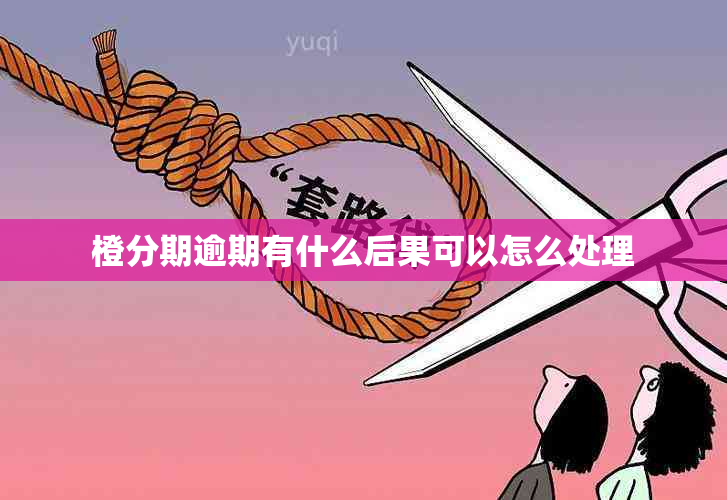 橙分期逾期有什么后果可以怎么处理