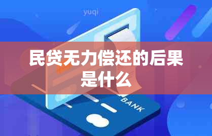 民贷无力偿还的后果是什么