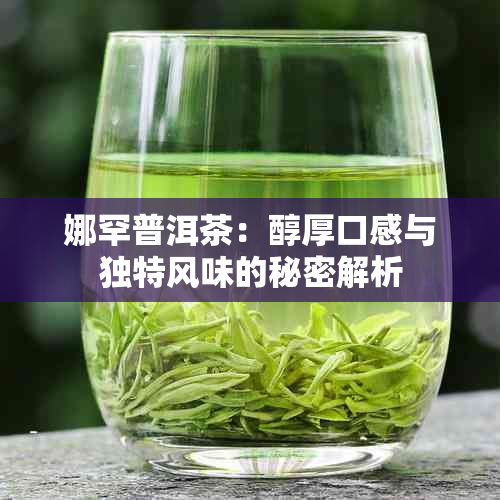 娜罕普洱茶：醇厚口感与独特风味的秘密解析