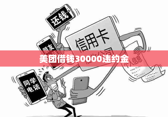 美团借钱30000违约金