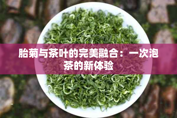 胎菊与茶叶的完美融合：一次泡茶的新体验