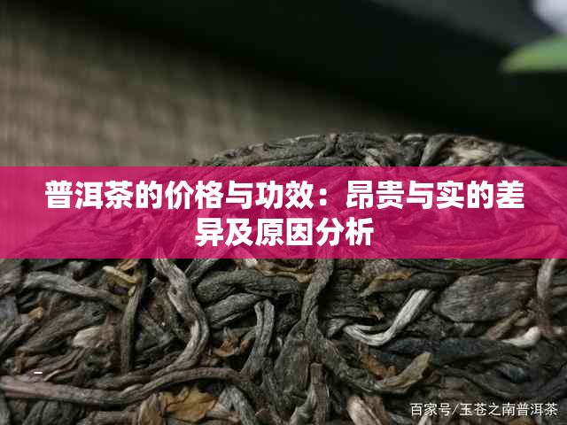 普洱茶的价格与功效：昂贵与实的差异及原因分析