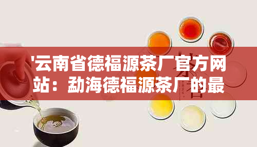 '云南省德福源茶厂官方网站：勐海德福源茶厂的最新资讯和产品介绍'