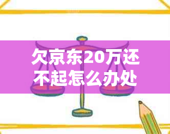 欠京东20万还不起怎么办处理方式