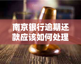 南京银行逾期还款应该如何处理