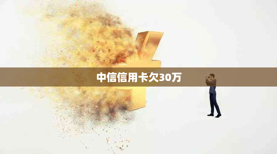 中信信用卡欠30万