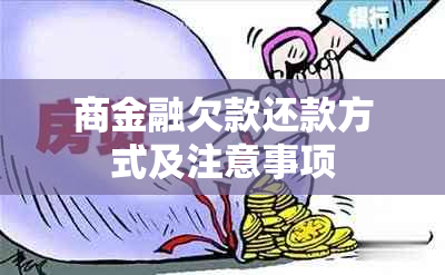 商金融欠款还款方式及注意事项