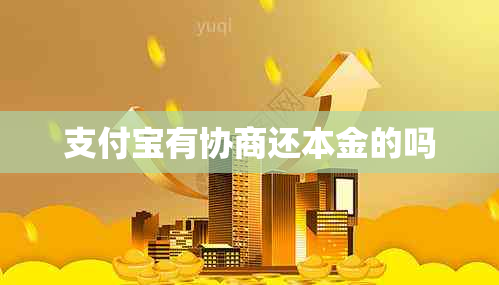 支付宝有协商还本金的吗