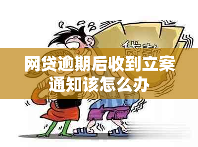 网贷逾期后收到立案通知该怎么办