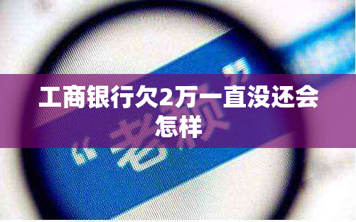 工商银行欠2万一直没还会怎样