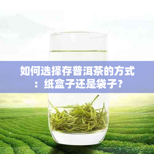 如何选择存普洱茶的方式：纸盒子还是袋子？