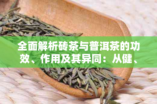 全面解析砖茶与普洱茶的功效、作用及其异同：从健、消化到减肥的综合探讨