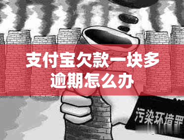 支付宝欠款一块多逾期怎么办