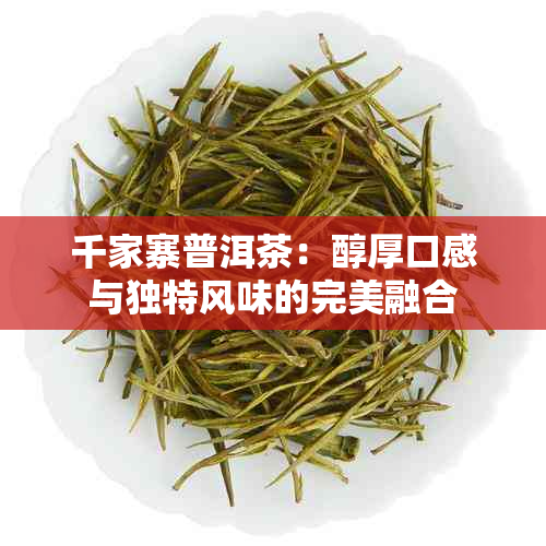 千家寨普洱茶：醇厚口感与独特风味的完美融合