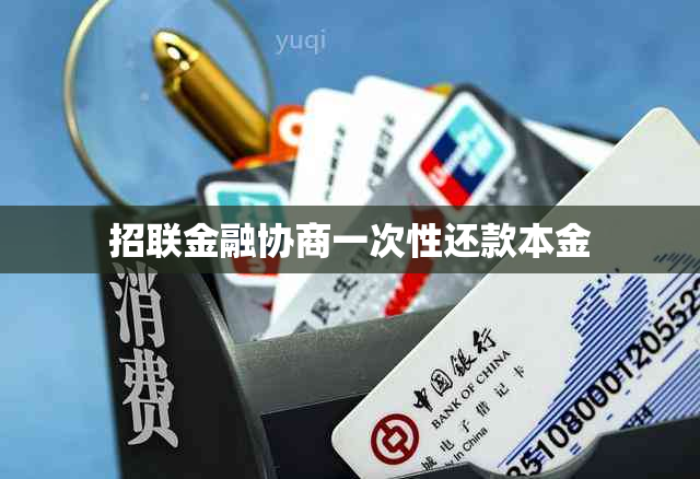 招联金融协商一次性还款本金