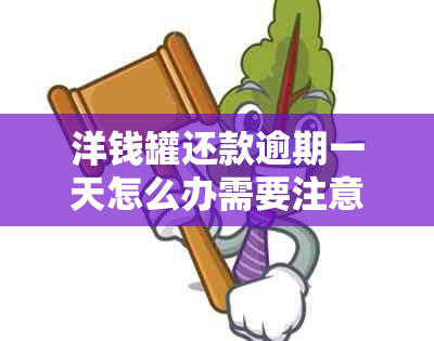 洋钱罐还款逾期一天怎么办需要注意哪些事项