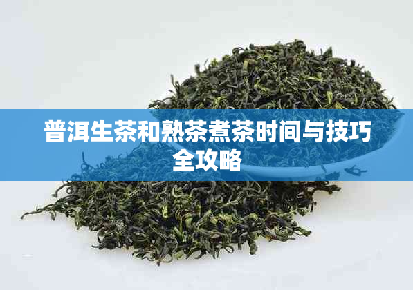 普洱生茶和熟茶煮茶时间与技巧全攻略