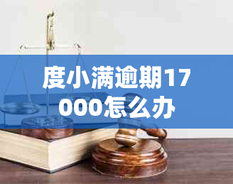 度小满逾期17000怎么办