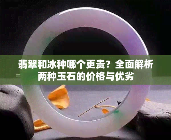 翡翠和冰种哪个更贵？全面解析两种玉石的价格与优劣