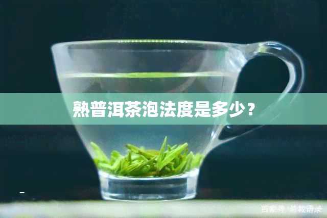 熟普洱茶泡法度是多少？