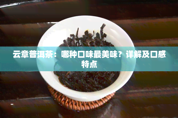 云章普洱茶：哪种口味最美味？详解及口感特点