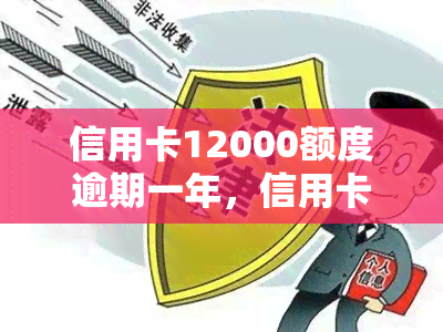 信用卡12000额度逾期一年，信用卡透支12000元，逾期一年未还，面临严重后果！