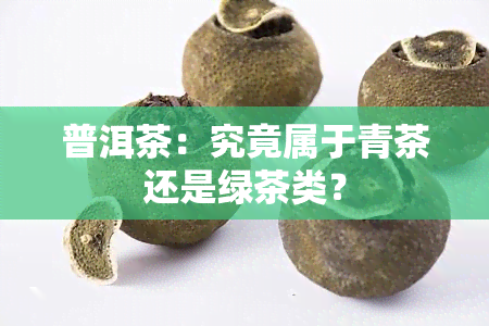 普洱茶：究竟属于青茶还是绿茶类？