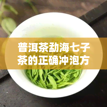 普洱茶勐海七子茶的正确冲泡方法及价格介绍