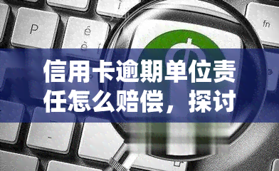 信用卡逾期单位责任怎么赔偿，探讨信用卡逾期的单位责任及赔偿方式