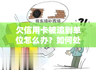 欠信用卡被追到单位怎么办？如何处理被的情况？